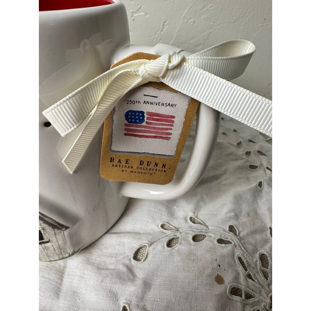 Rae Dunn HOME ON THE RANGE farmhouse barn 250th America collectible mug - Picture 2 of 4